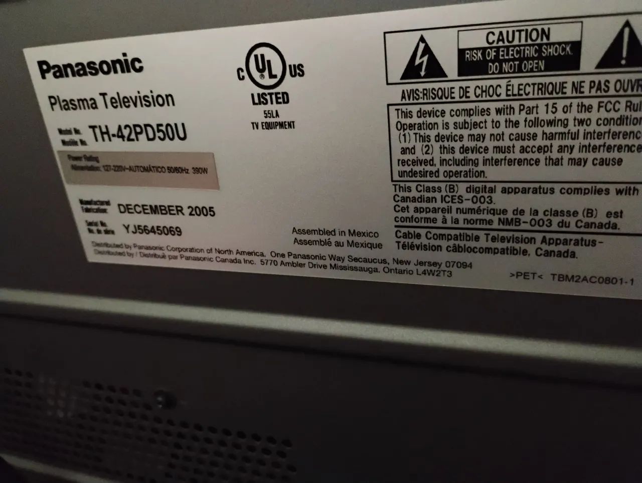 Tv 42 polegadas de plasma 64289867666050120