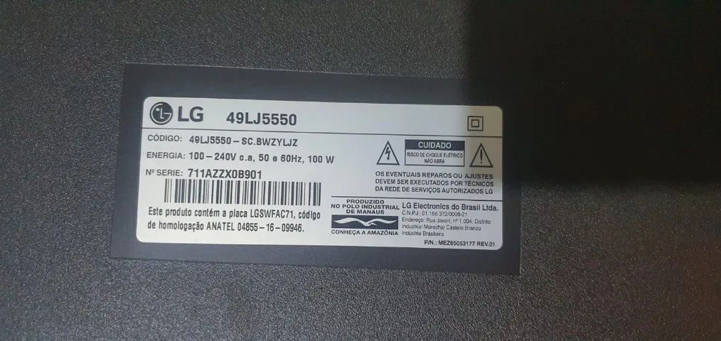 Vendo ou troco Peças Usadas da Tv LG 49LJ5550  - Foto 6
