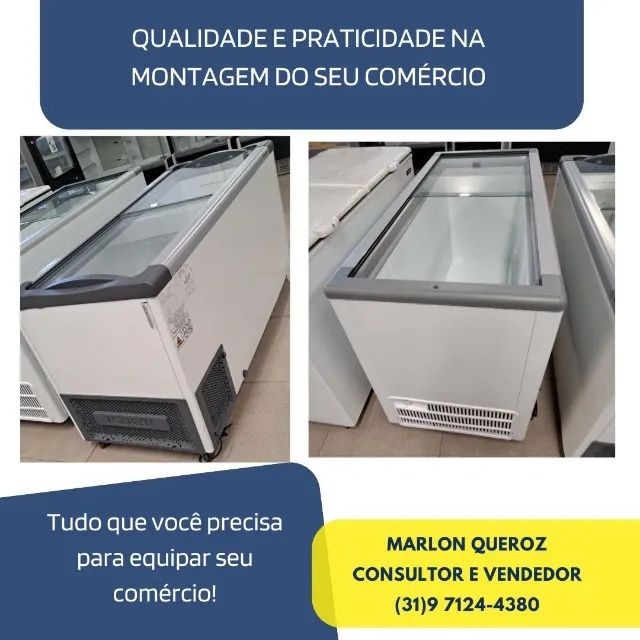 Congelador Horizontal Tampa de Vidro 127/220v