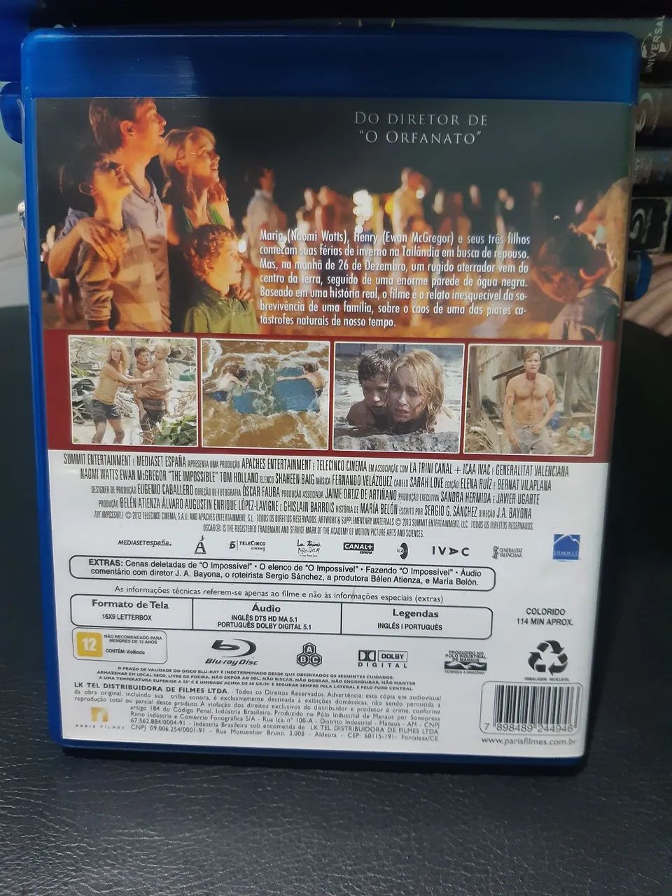 Blu-Ray O Impossível - Naomi Watts e Ewan McGregor - Foto 2