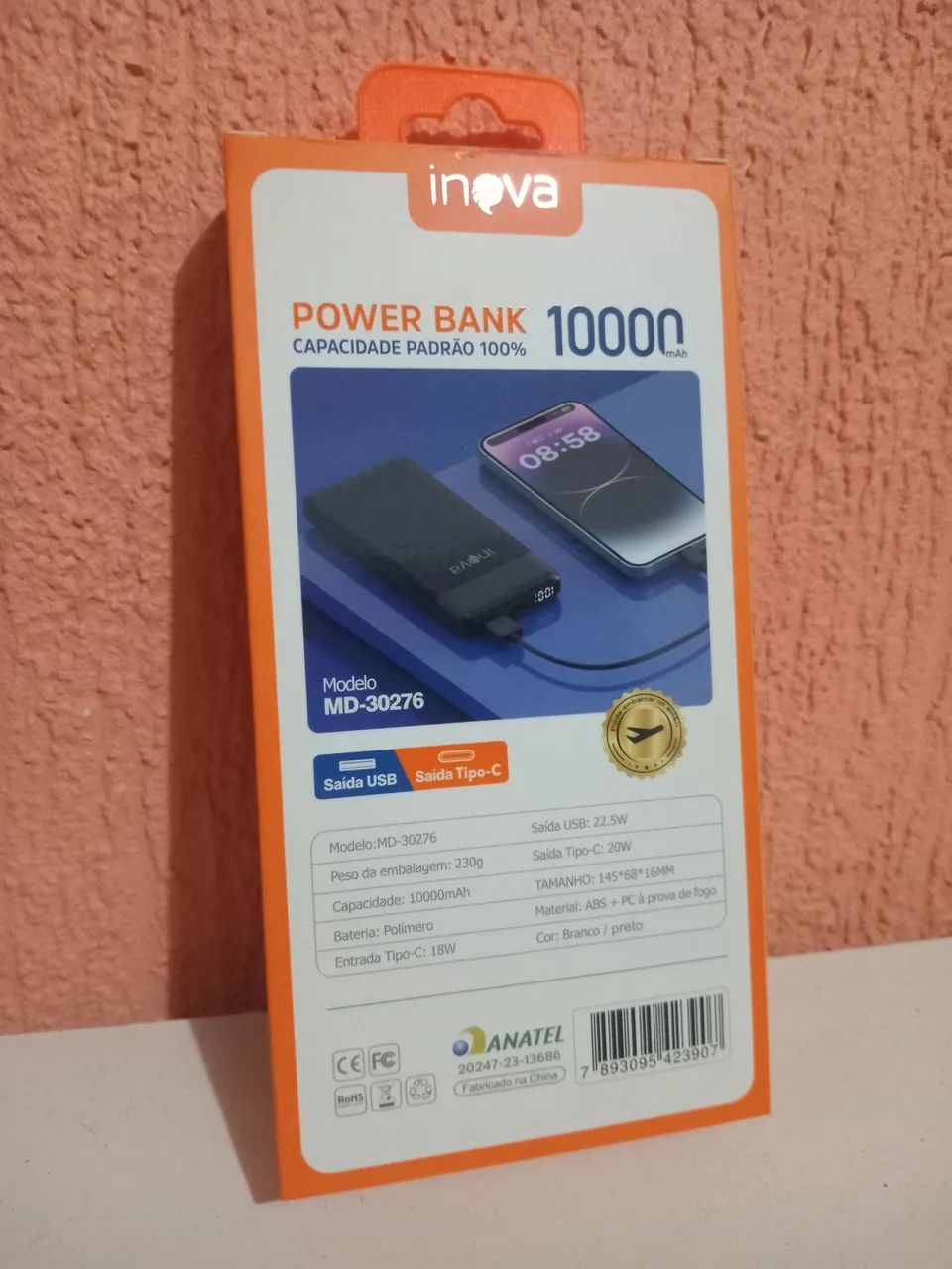 Power Bank Inova 10000mAh - Carregamento Rápido