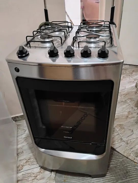 fogão Consul 4 bocas + mangueira cobre
