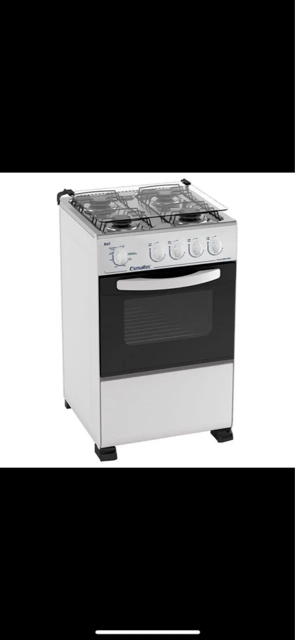 Fogão Esmaltec com Forno e 4 Bocas