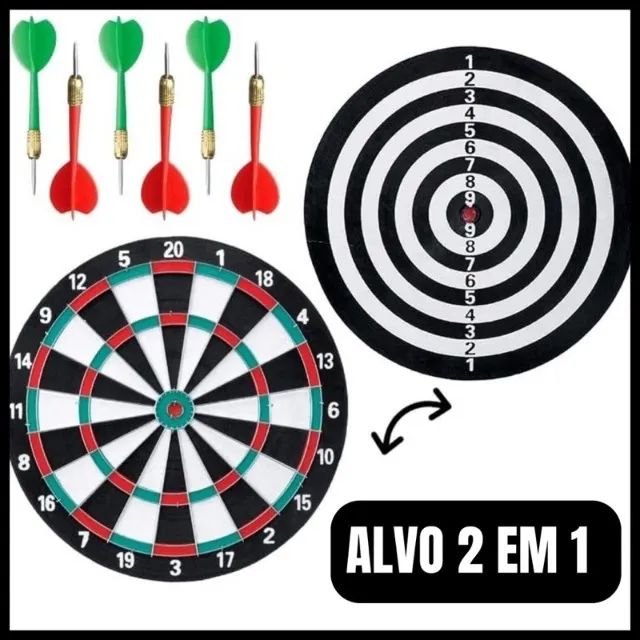Jogo de Dardos 38cm 2em1       - Foto 4