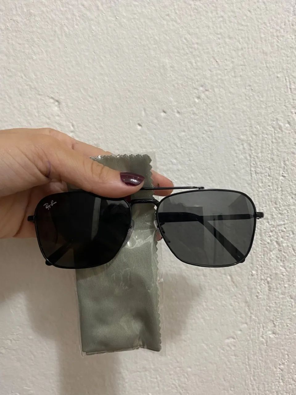 Óculos de Sol Ray-Ban Black Metal - Foto 3