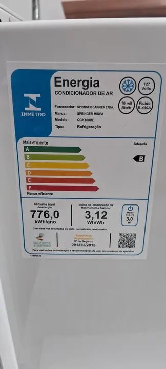 Ar condicionado de janela Springer 10.000 Btus 110V - Foto 3