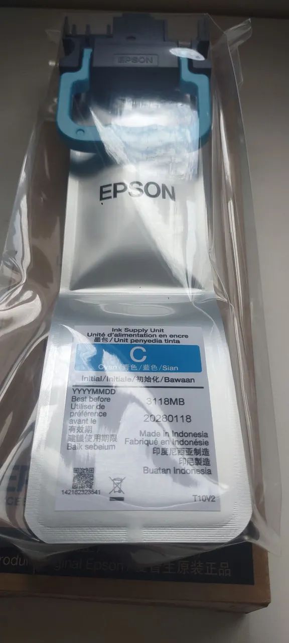 Cartucho de tinta bolsa Epson T11A2 Cyan uso profissional  - Foto 4