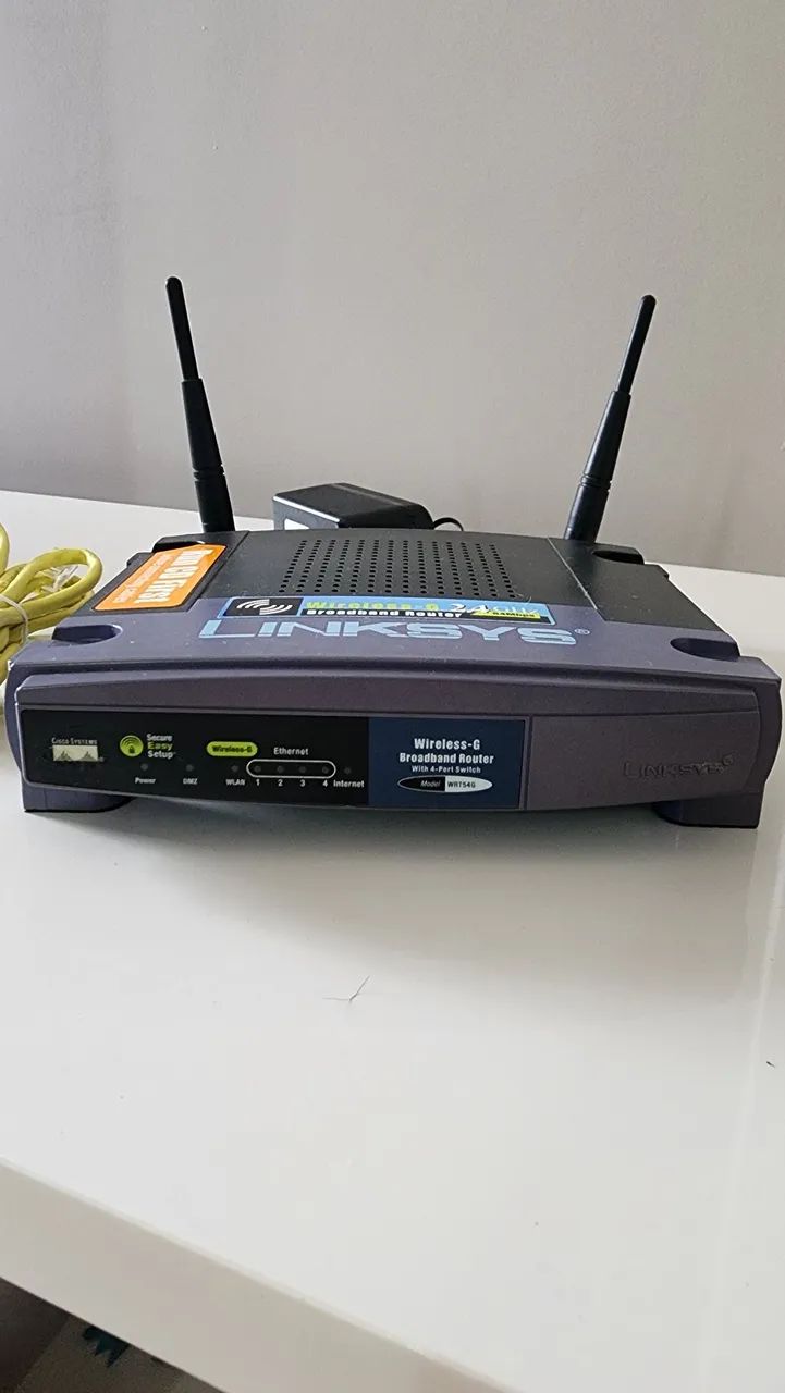 Roteador Linksys Wireless-G WRT54G v4 - Clássico, Robusto e Funcional! - Foto 3