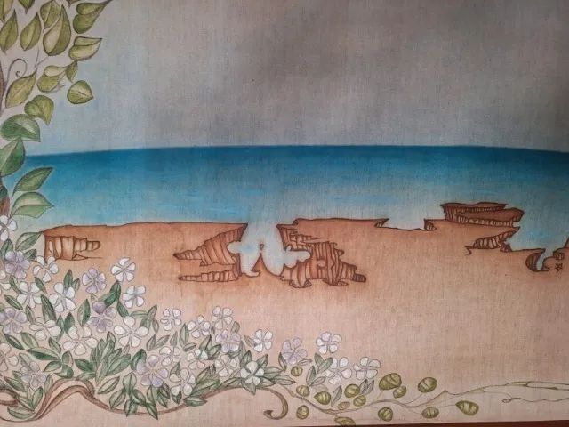 Quadro" Canoa Quebrada", do Pintor Rodolpho Markan 150 X 98 Cm, muito bem conservado. - Foto 3