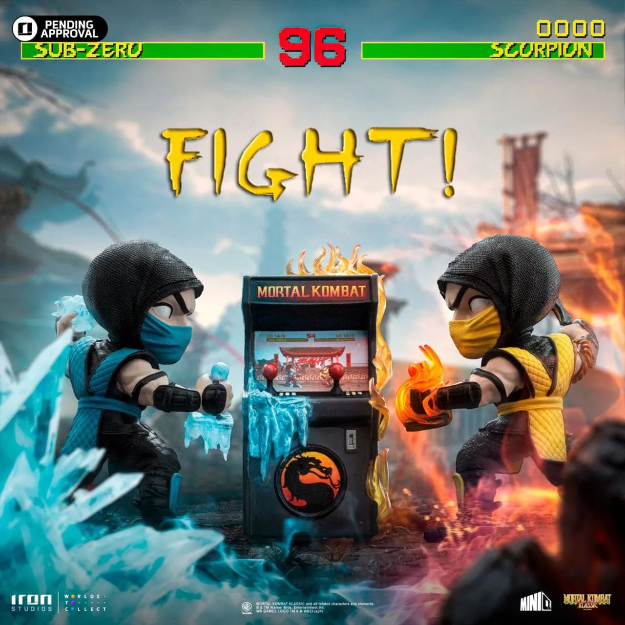 Scorpion VS Sub-Zero Arcade Set - Exclusivo CCXP24 - Mortal Kombat - MiniCo