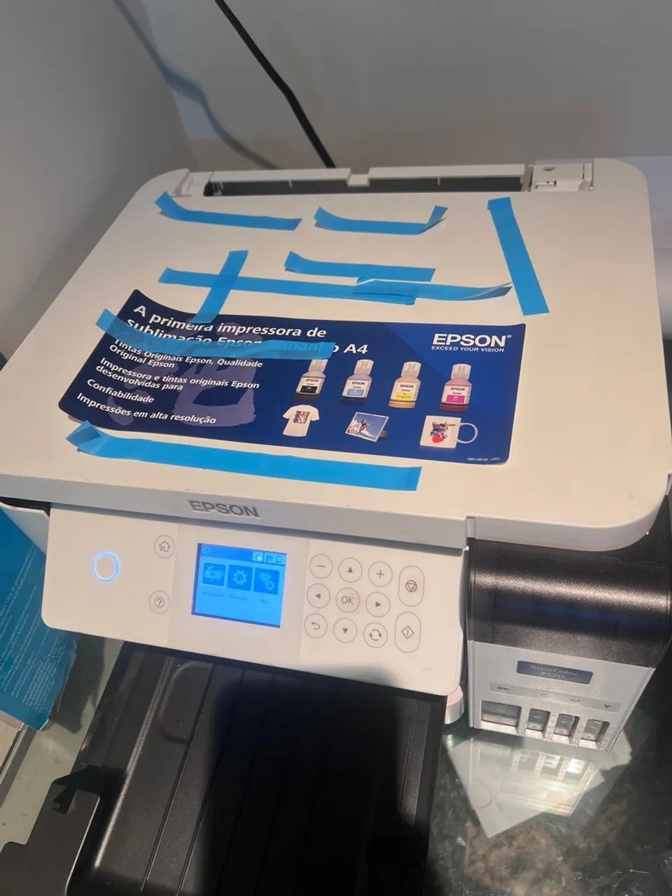 Impressora Epson para Sublimação A4 + kit tinta + reset 