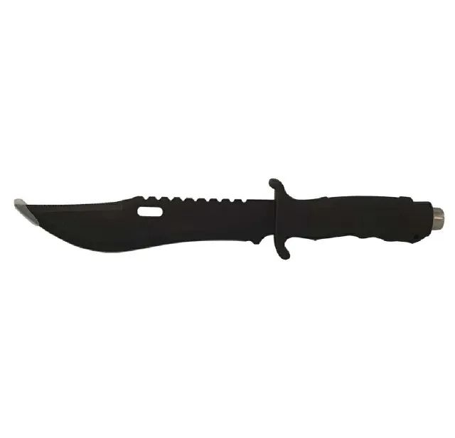 Faca Rambo aço inox com bainha - Foto 2