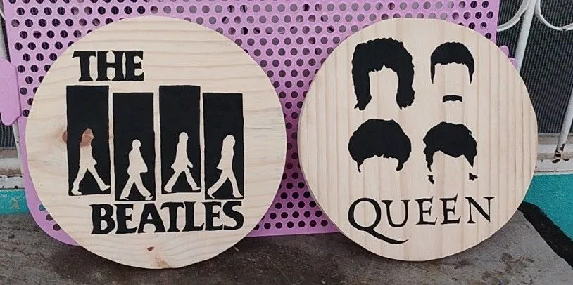 Quadros Decorativos - Beatles e Queen