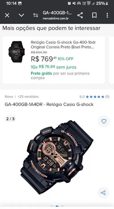 Relógio Casio G-Shock GA-400GB-1A4DR