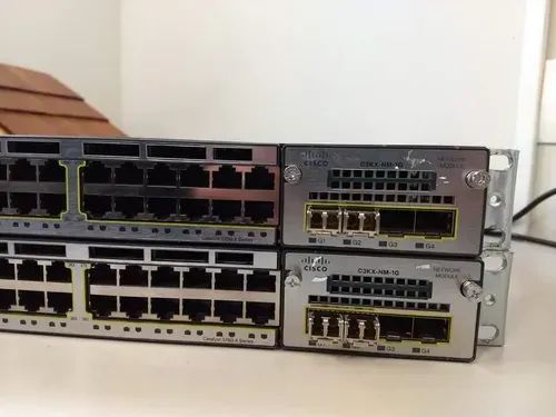 Switch 48 Portas Cisco C3kx-nm-1g Tny-ws3750x-3560x em Ótimo Estado - Foto 6
