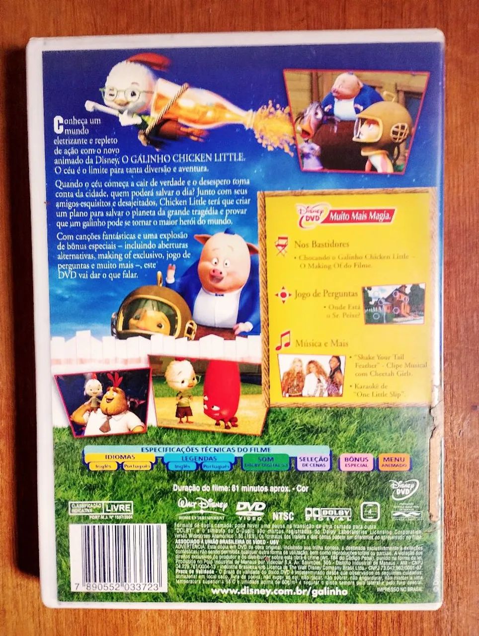 DVD Disney 'O GALINHO CHICKEN LITTLE ' original - Foto 4