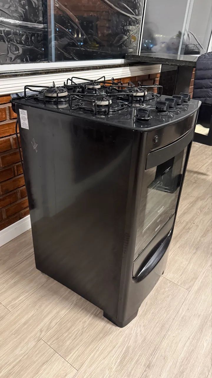 Fogão Consul 4 bocas preto  - Foto 3