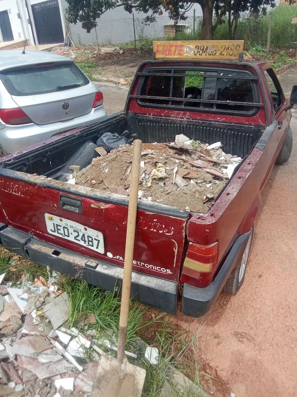 Remoção de entulhos.