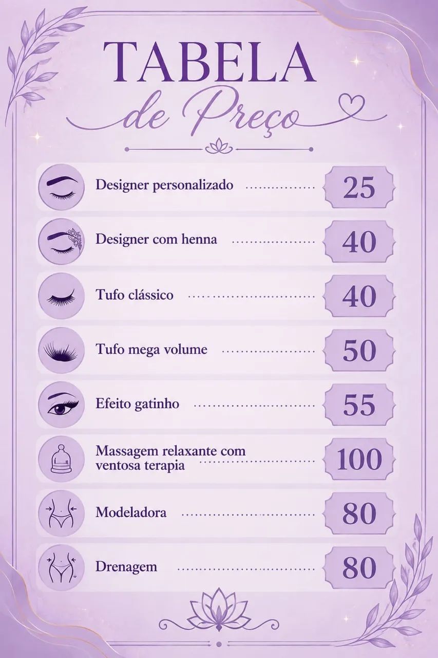 Serviços de estética 