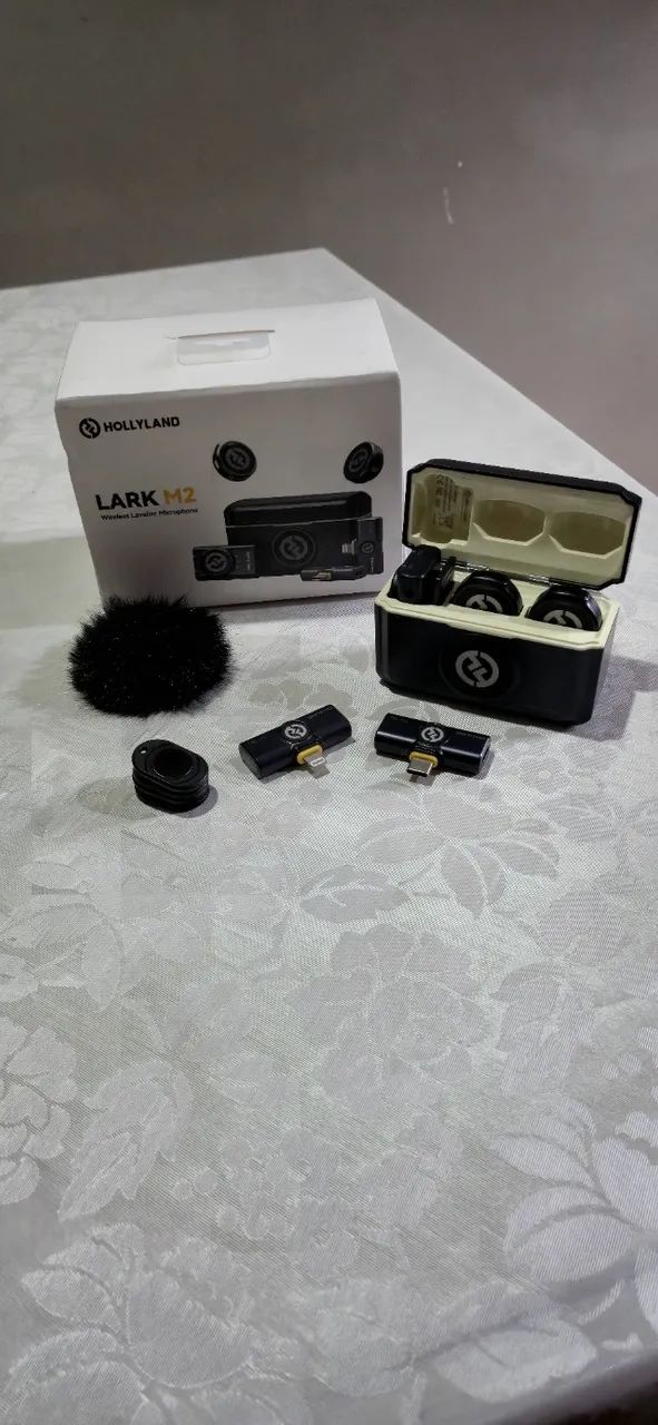 Microfone hollyland Lark M2 pró, compatível Android e IOS, estado de novo.. - Foto 5