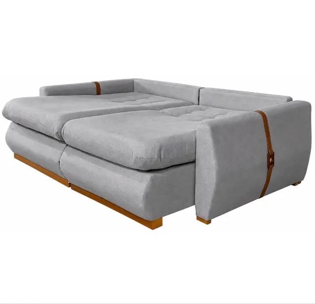 Sofá Cama Retrátil Confort 230 Cinza - Foto 3