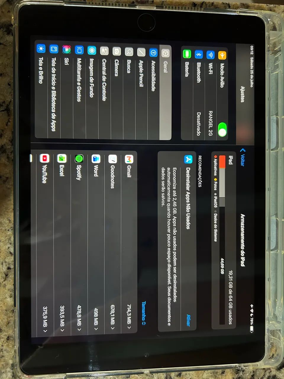 Ipad 9 64GB com caneta e carregador. - Foto 4