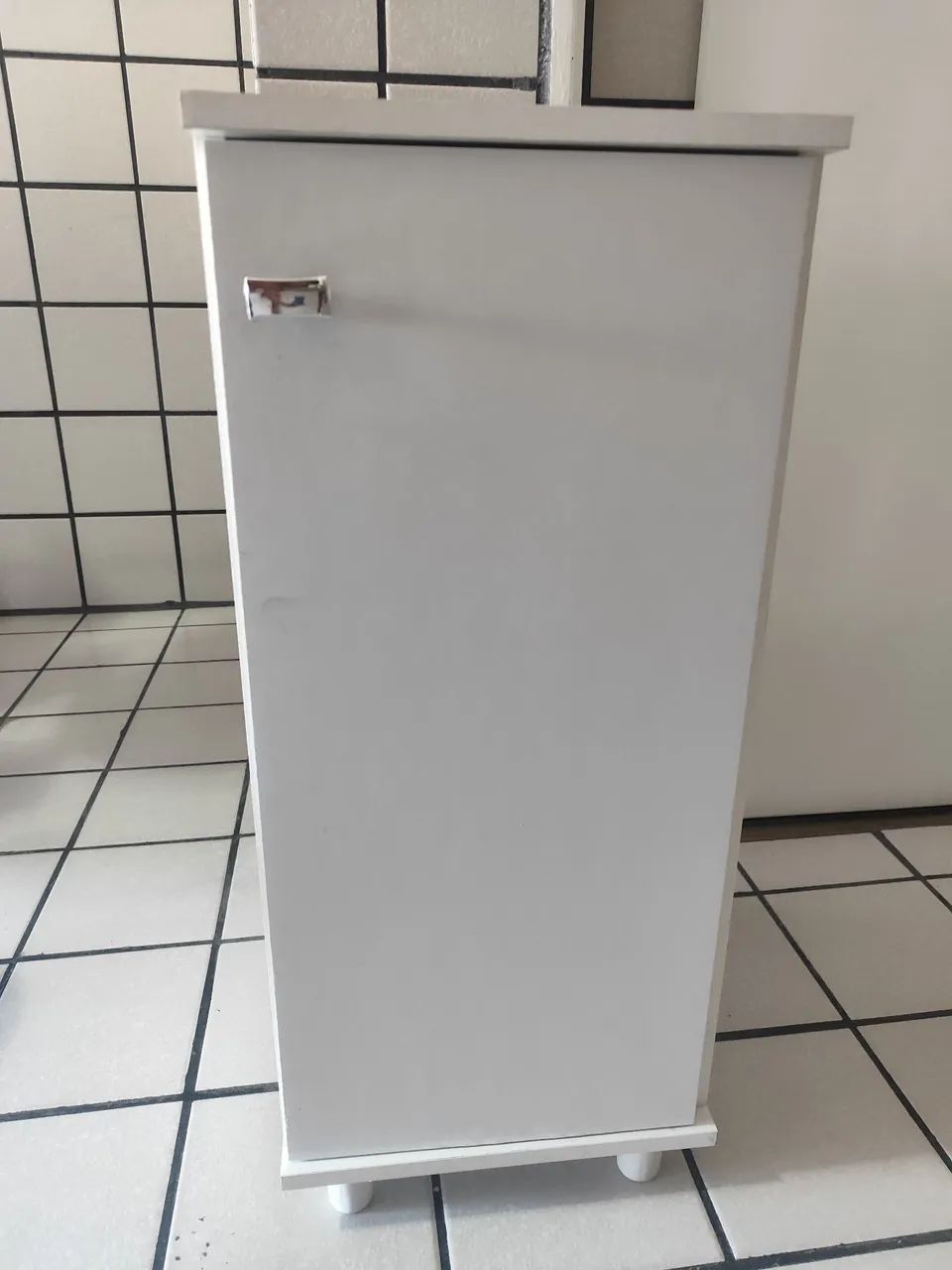 Armário Multiuso em MDF com 1 porta branco
