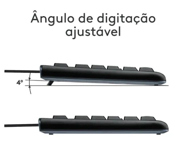 Kit Teclado K120 e Mouse Logitech NOVO - Foto 3