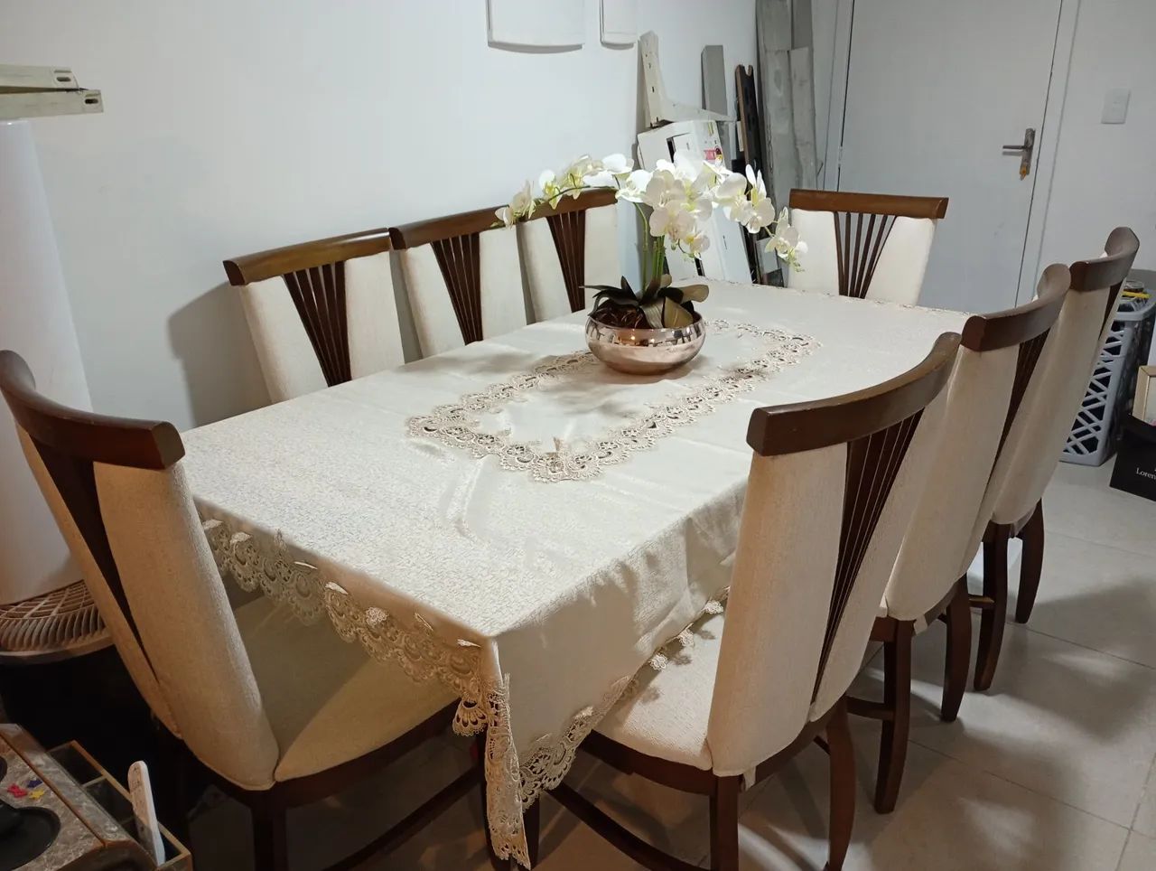 Mesa de Jantar 8 Lugares com 8 Cadeiras  - Foto 2