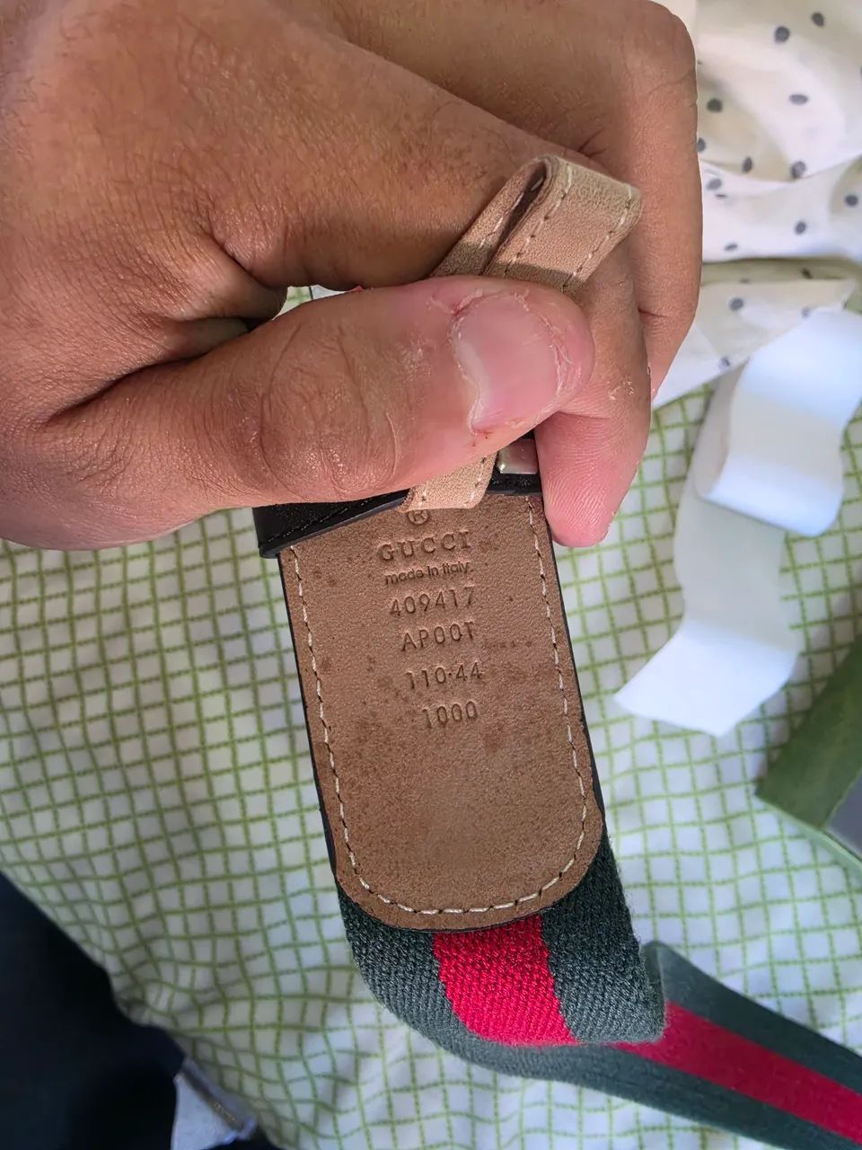 Cinto Gucci Masculino (Não Usado) - Foto 3