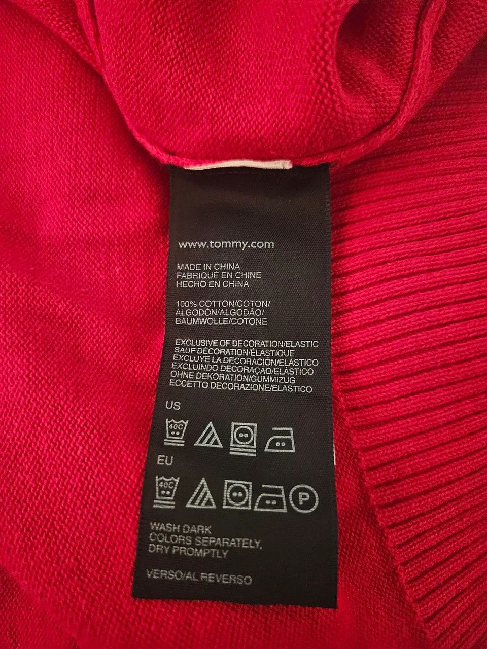 Suéter Tommy Hilfiger original vermelho - Foto 3