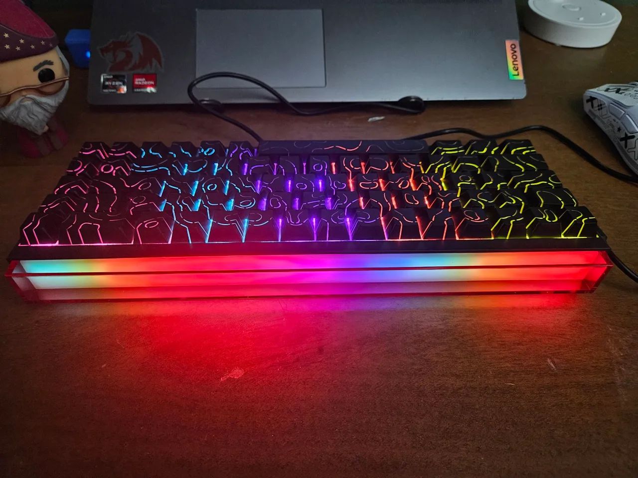 TECLADO MECÂNICO GAMER AJAZZ NK68 RGB - Foto 3