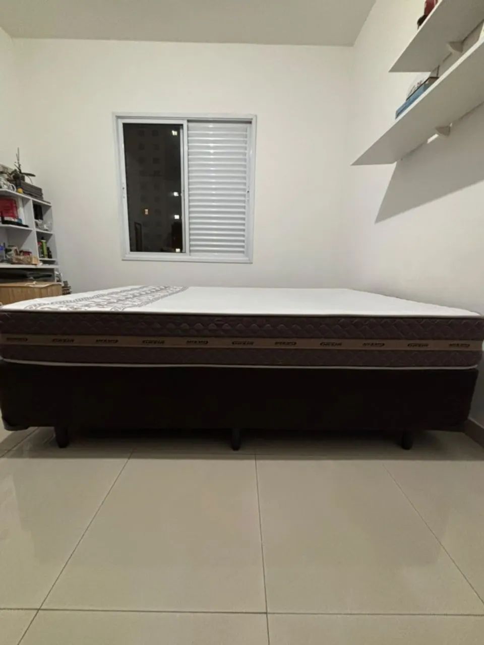 Cama Box + Colchão Gazin Flora Marrom - Foto 5