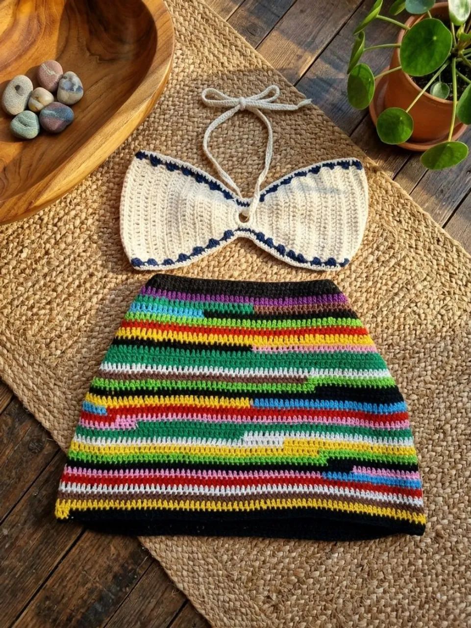 Conjunto crochê 