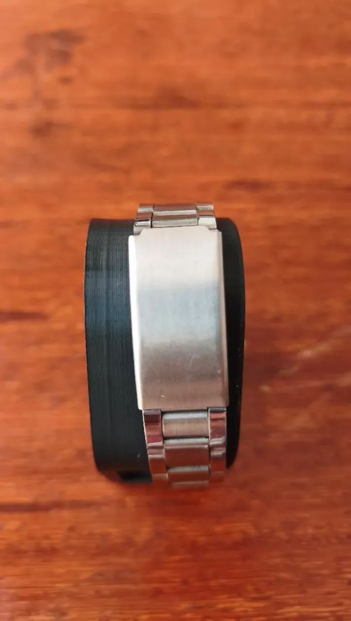 RELÓGIO ORIENT AUTOMÁTICO VINTAGE PRETO COM O CENTRO AZUL CLARO - Foto 4