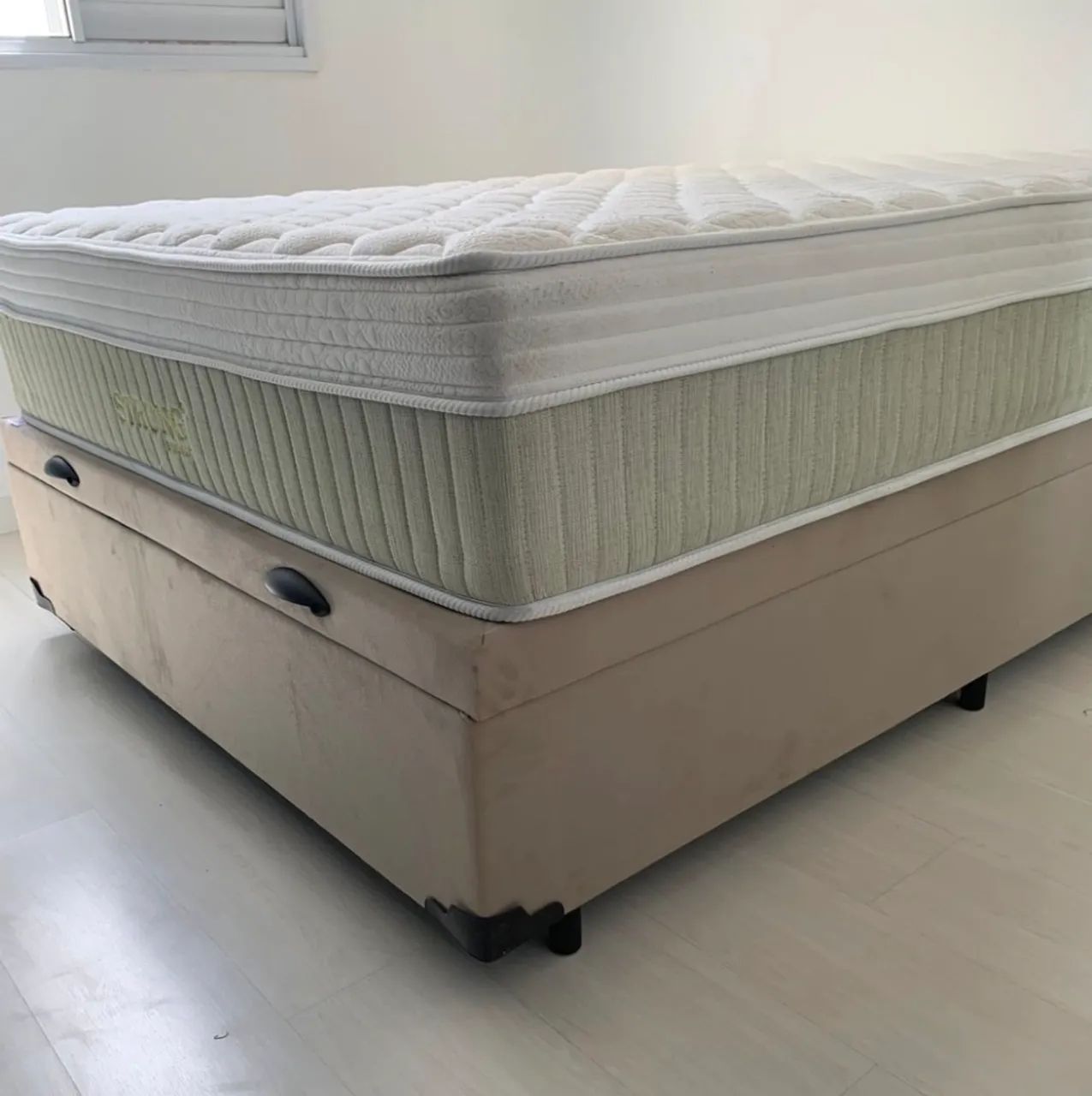 Cama Baú Casal + Colchão 30cm Molas Ensacadas NOVO