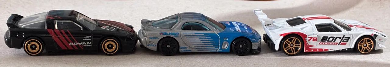 Trio Hot Wheels Falken / Borla / Advan 