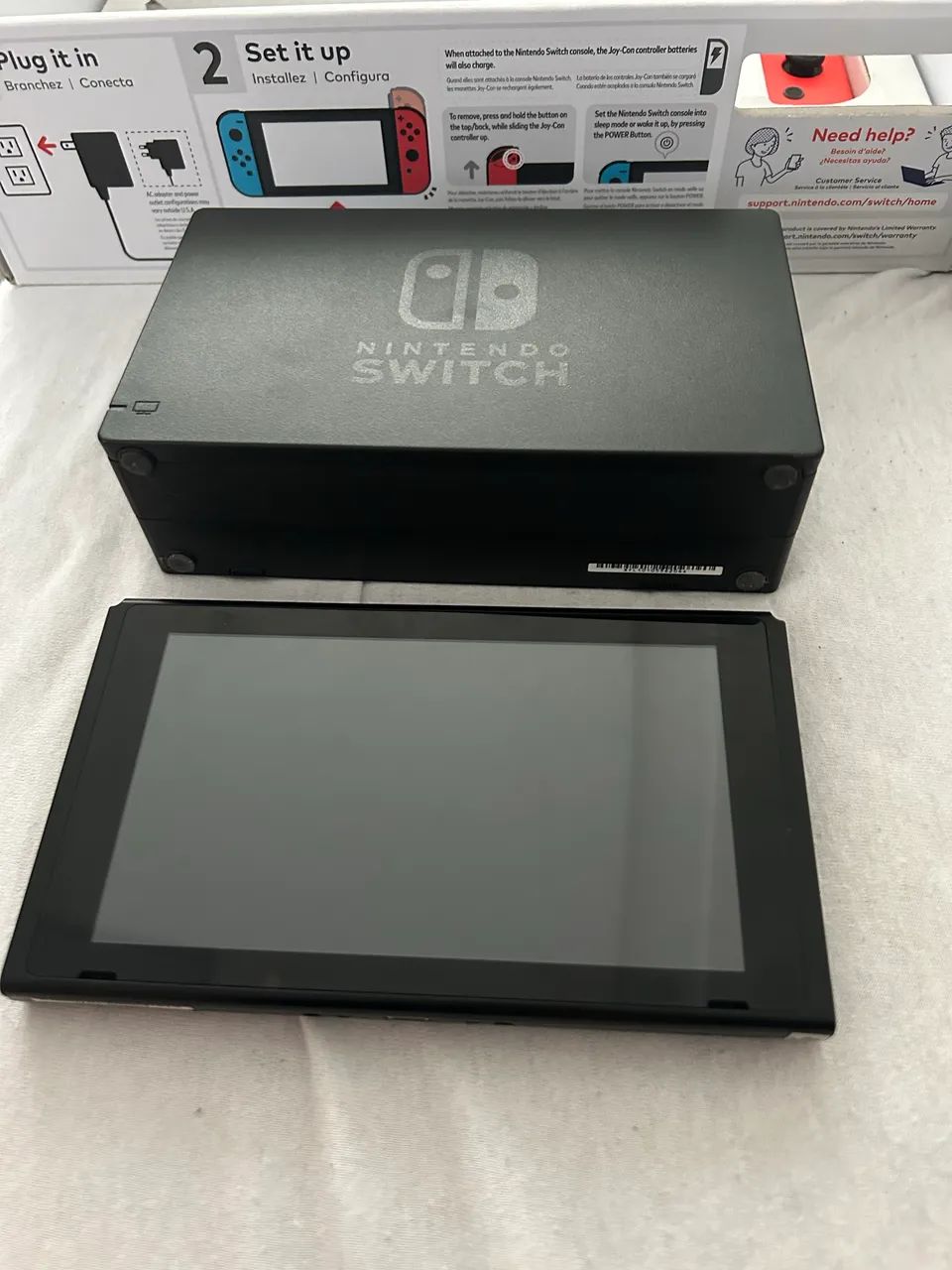 Nintendo Switch original + 1 controle + 1 jogo - Consoles de Vídeo