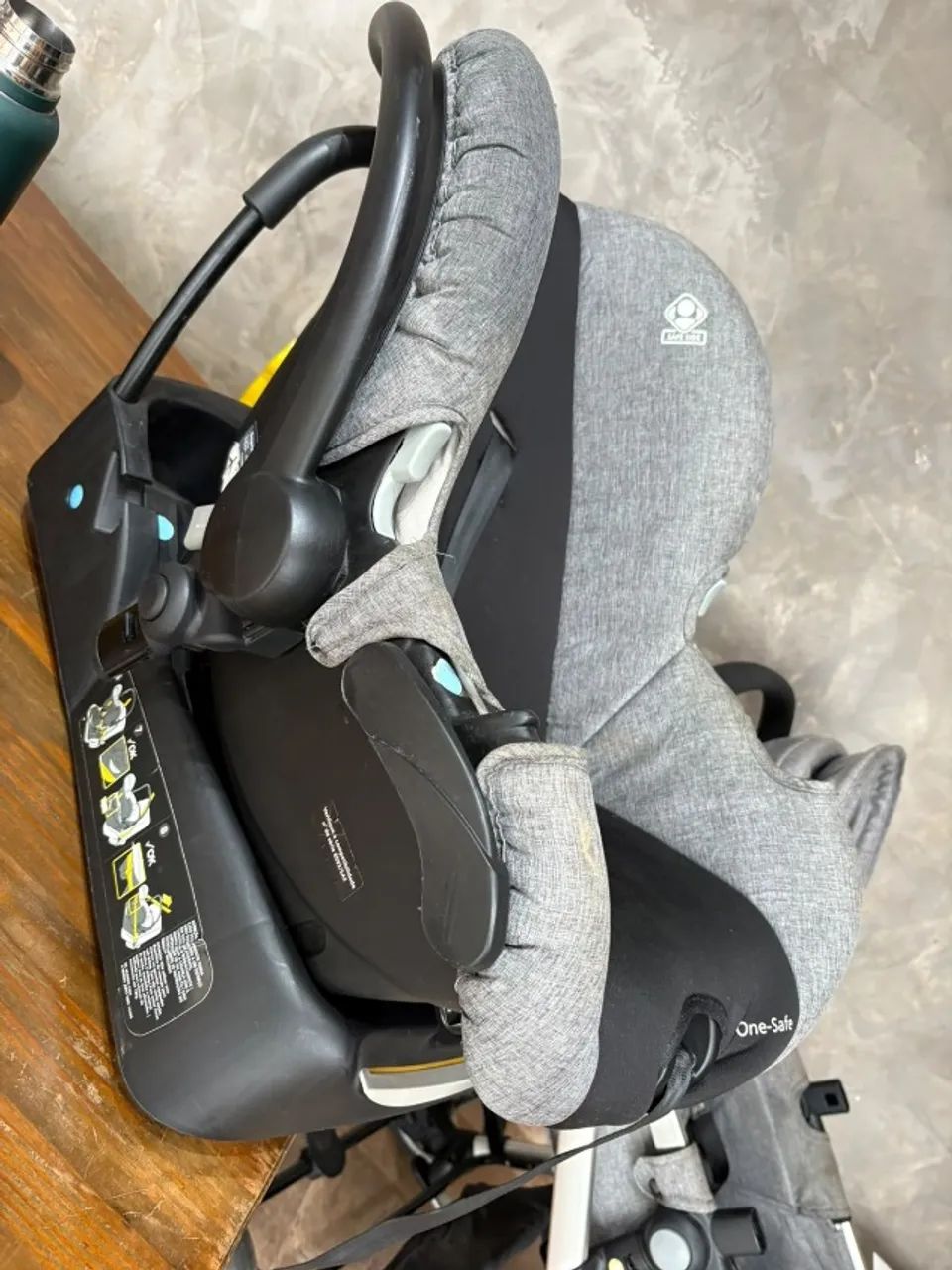 Carrinho bebê 3 em 1 Mobi Trio Safety - Foto 3