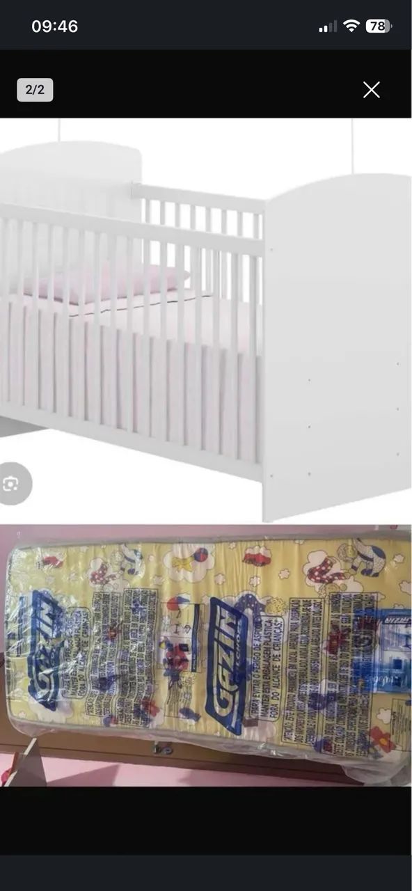 Guarda-roupa infantil e berço  - Foto 2