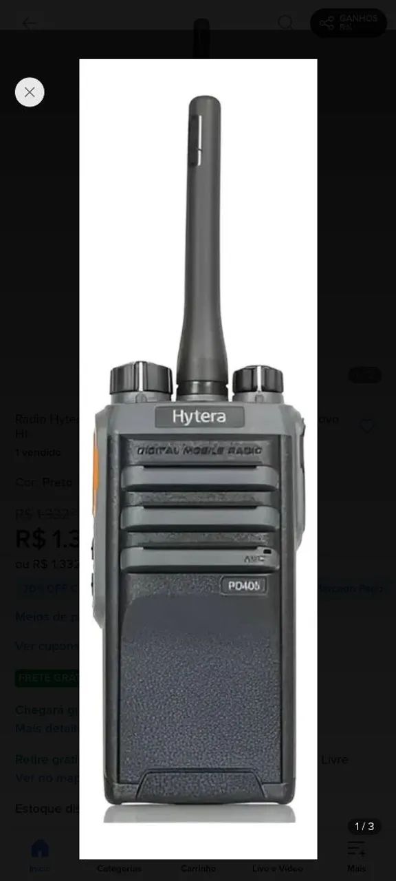 Rádio hytera comunicação 5 KM - Foto 4