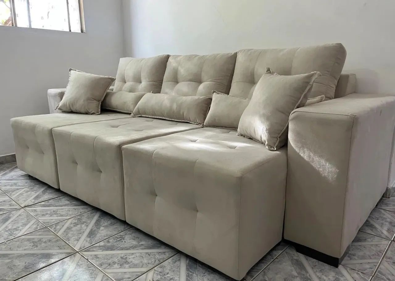 Sofá retrátil modelo 3 Lugares  - Foto 5