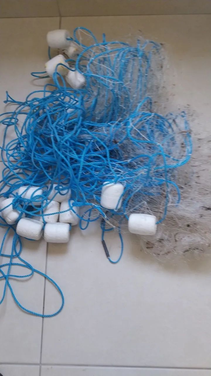 Malha de pescar completa nova
