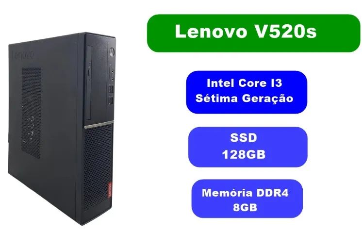 Lenovo V520s SFF | Intel Core I5 7400 | Ram 8GB | SSD 128GB | Excelente - Foto 2