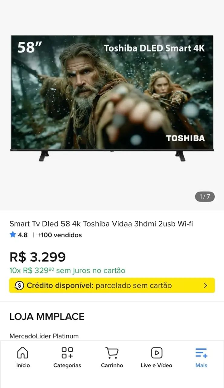 Smart tv Toshiba 4k - Foto 5