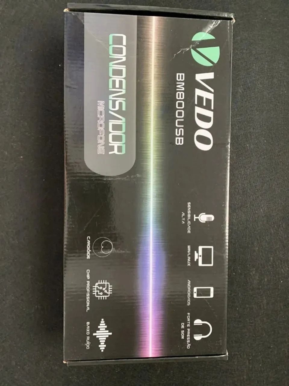 Microfone Condensador Vedo BM800USB - Kit Completo, Com Caixa - Foto 2