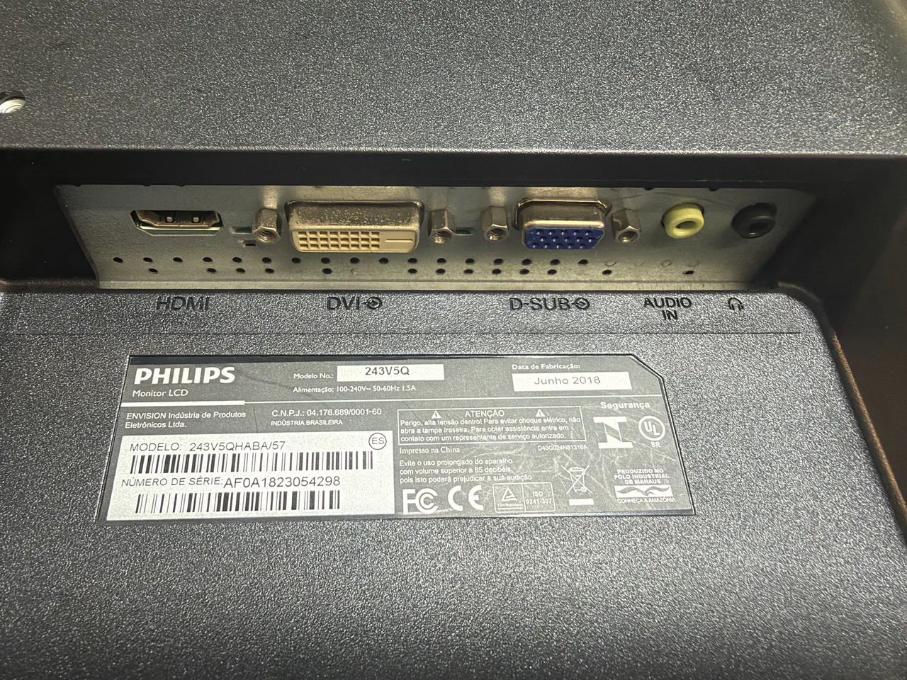 Monitor Philips 24 polegadas hdmi vga DVI  - Foto 2