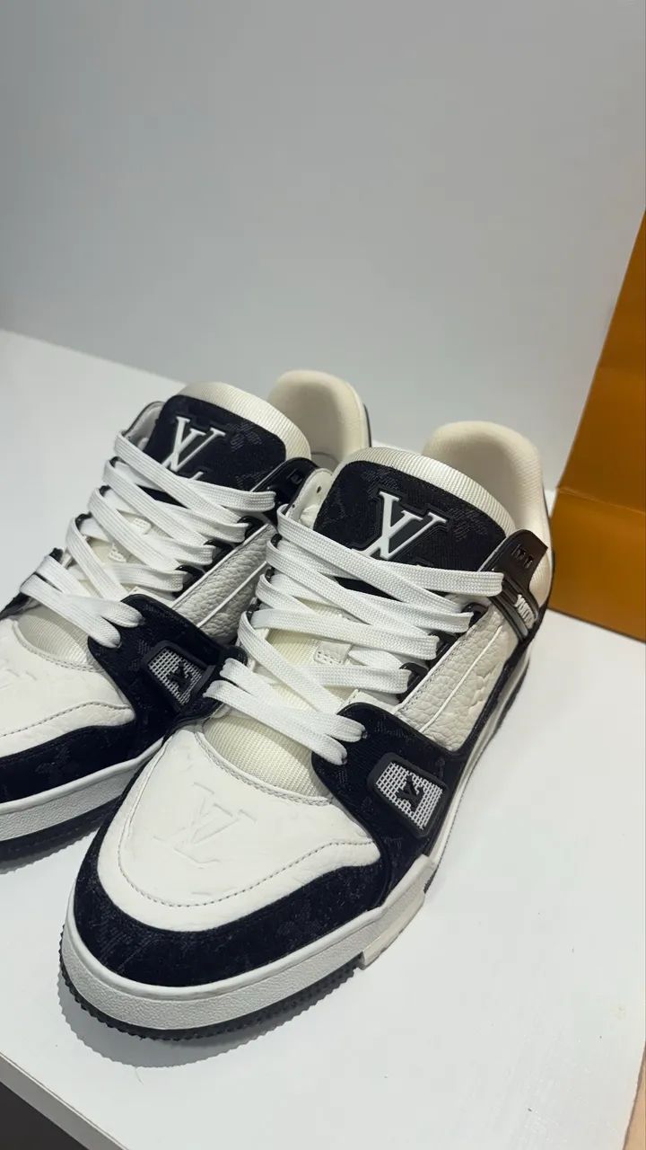 Sneaker LV TRAINER - Clone - Usado 2 vezes - Foto 3