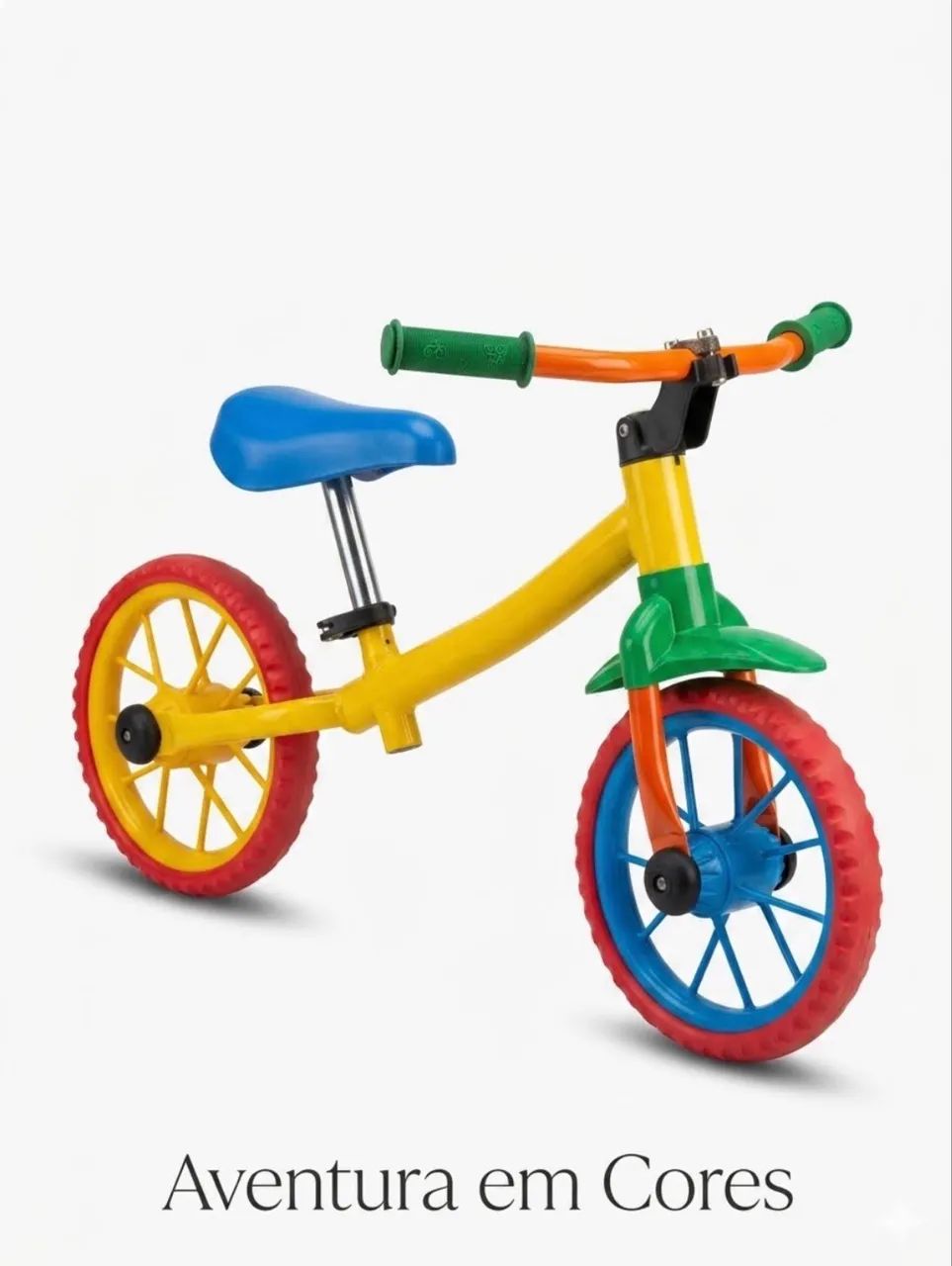 Bicicleta Infantil de Equilíbrio Balance Bike - Aventura em Cores