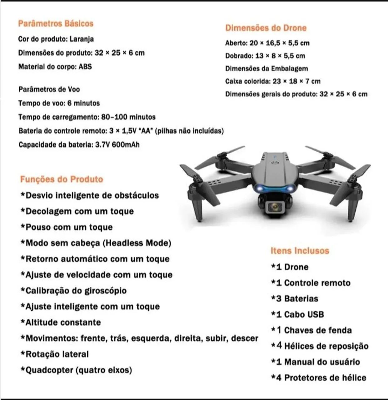Vende-se drone novo